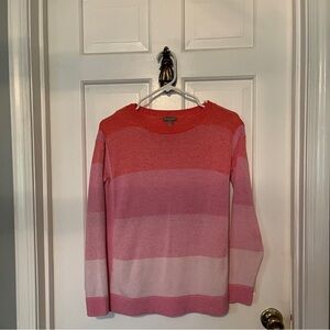 Talbots pink ombré sweater.